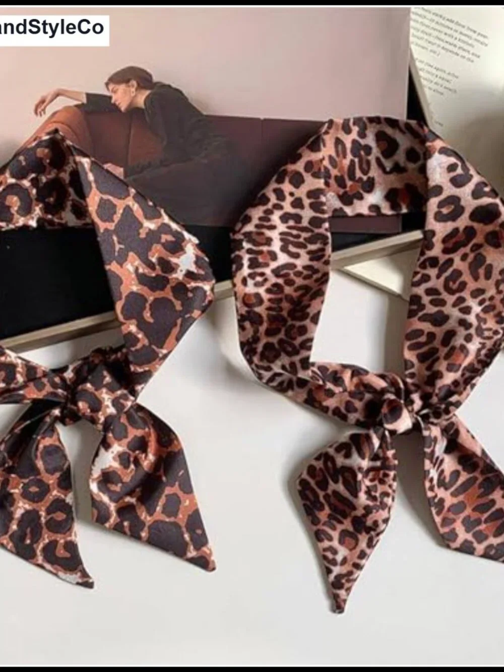 Imitation Silk Multi-Use Scarf 4-Pack for Hair, Neck & Handbag Accessory